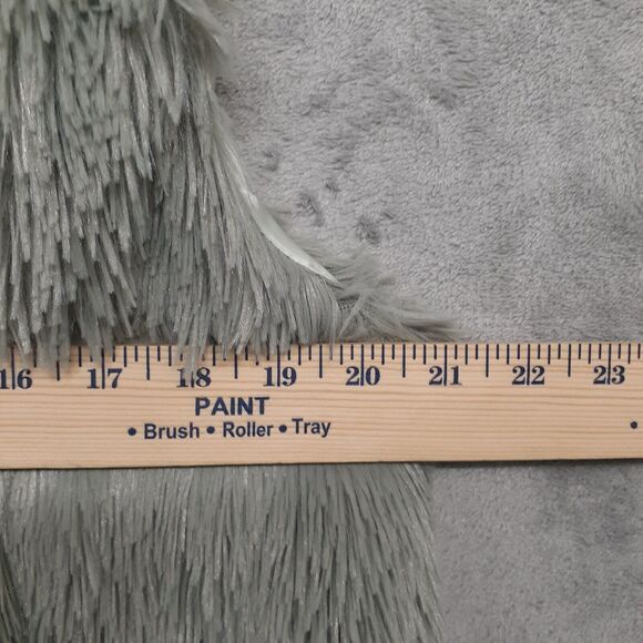 Fashion Nova Furry Vest Sage Green One Size Fits Most Satin Lined - Picture 5 of 8